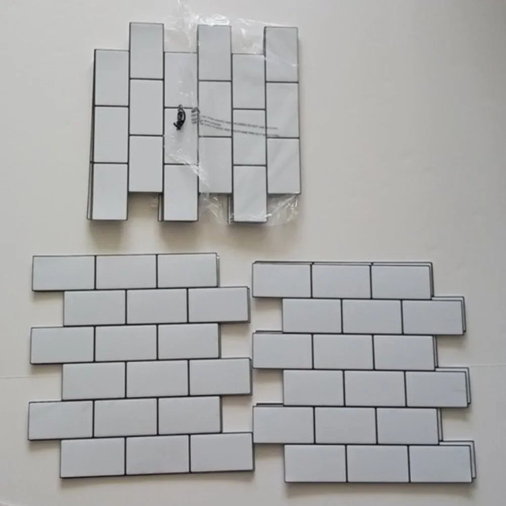 Art3d 10 Thickened Subway Tiles Peel and Stick Backsplash for Kitchen White